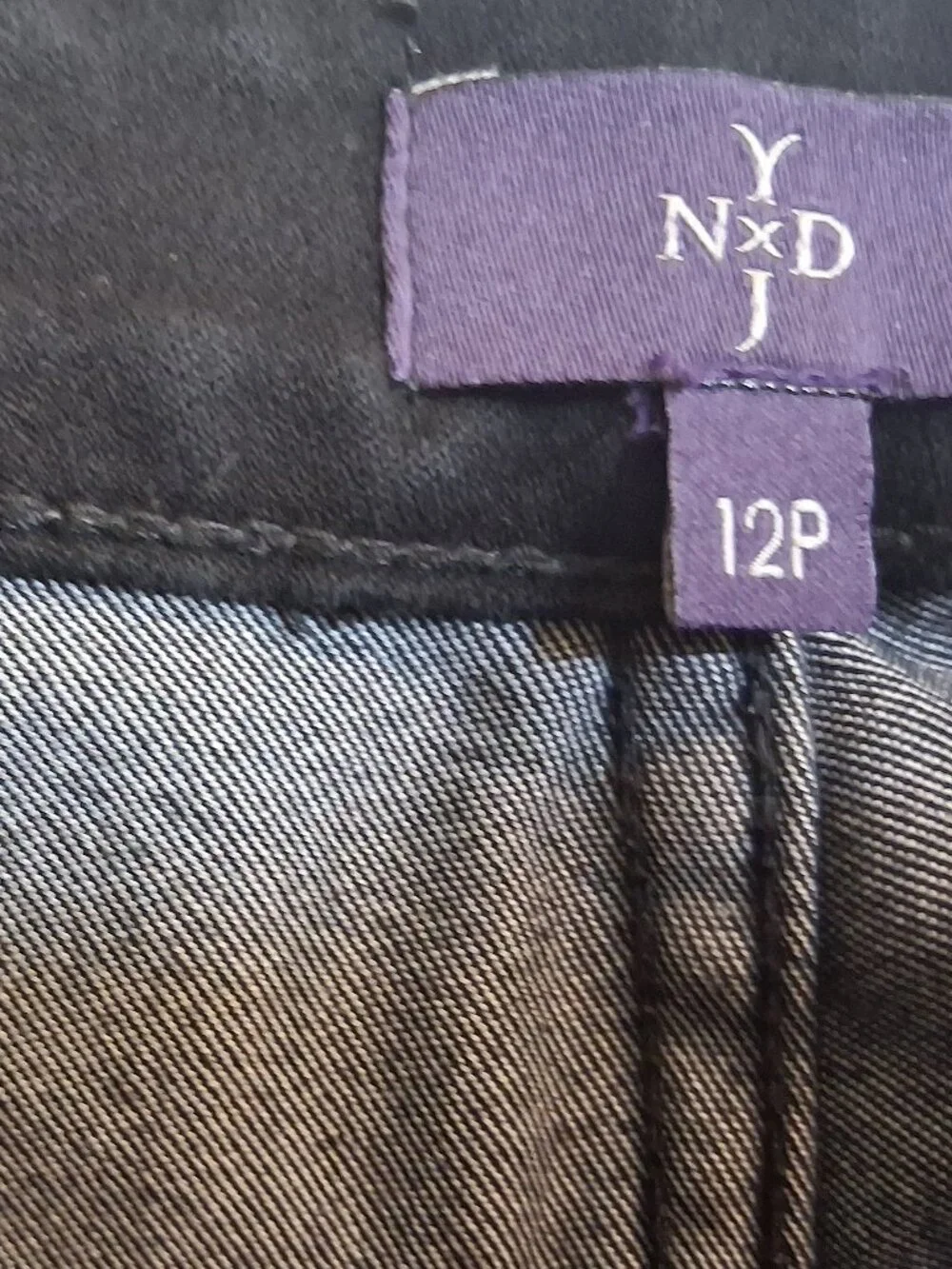 NYDJ | Black High Rise Lift Tuck Jeans | Size 12P